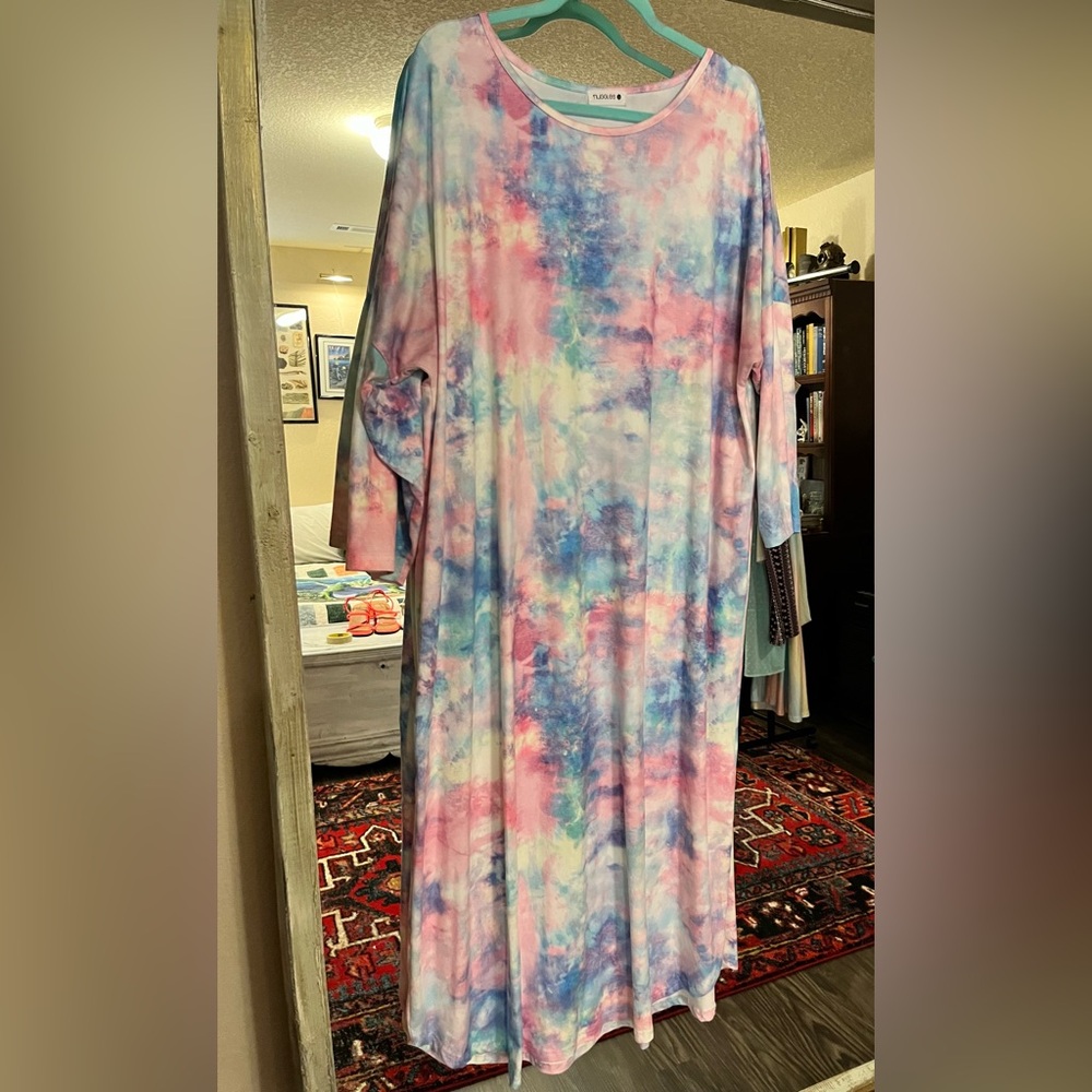 Pastel Tie Dye Dress